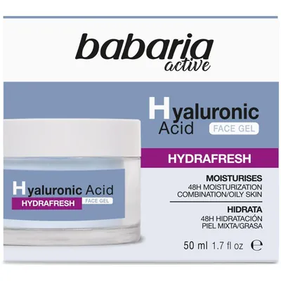 Крем для обличчя Babaria Hyaluronic Acid гідрогелевий з гіалуроновою кислотою, 50 мл
