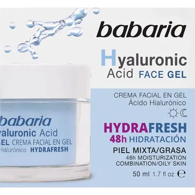 Крем для обличчя Babaria Hyaluronic Acid гідрогелевий з гіалуроновою кислотою, 50 мл