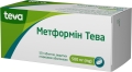 Метформін-Тева таблетки, в/плів. обол. по 500 мг №50 (10х5)