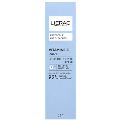 Стик-карандаш Lierac Protocole Anti-Stain Stick With Color Тональный против пигментных пятен с SPF 50, 2,7 г