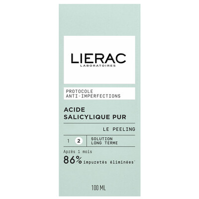 Лосьон-пилинг Lierac Protocole Pure Salicylic Acid The Peeling с салициловой кислотой против недостатков кожи, 100 мл