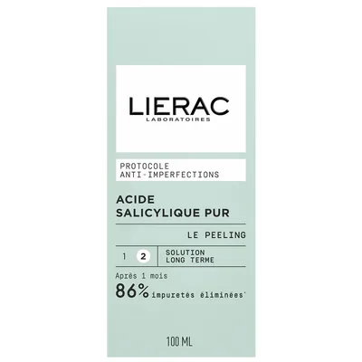 Лосьйон-пілінг Lierac Protocole Pure Salicylic Acid The Peeling із саліциловою кислотою проти недоліків шкіри, 100 мл