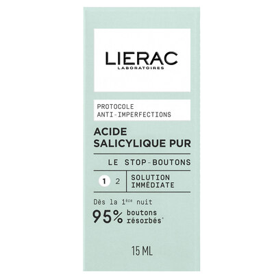 SOS-средство Lierac Protocole Pure Salicylic Acid The Stop Spots против недостатков кожи с салициловой кислотой, 15 мл