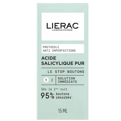 SOS-засіб Lierac Protocole Pure Salicylic Acid The Stop Spots проти недоліків шкіри із саліциловою кислотою, 15 мл