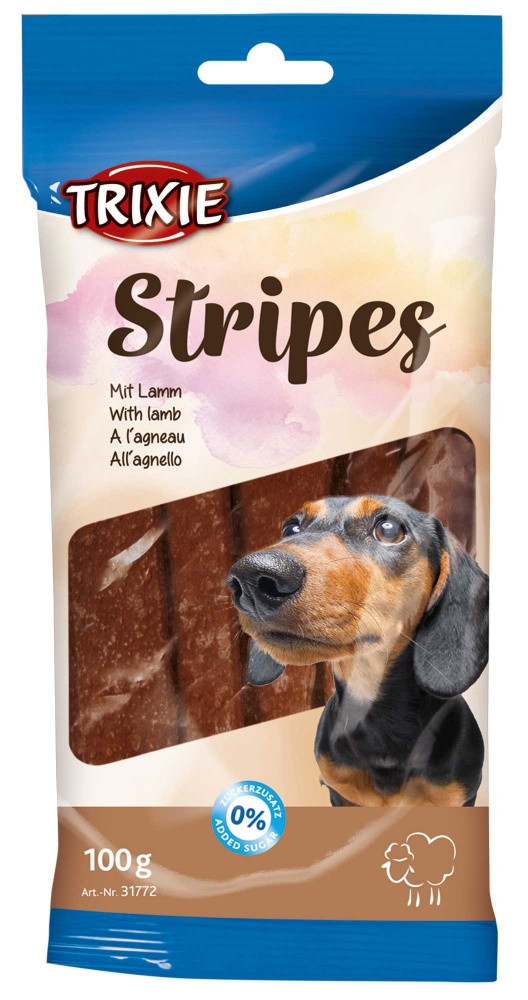 Лакомство для собак Trixie 31772 Stripes с ягненком, 10 штук 100 г