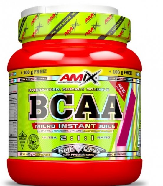 Аминокислоты Amix Nutrition BCAA Micro Instant Juice фруктовый пунш, 400 г + 100 г