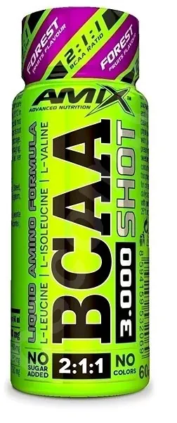 Амінокислоти Amix Nutrition BCAA 3000 Shot лісові ягоди, 60 мл 1/20