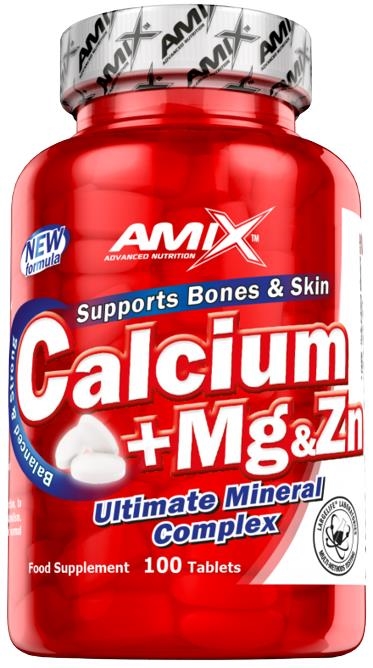 Добавка Amix Nutrition Ca+Mg+Zn, 100 таблеток