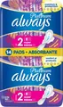 Прокладки гігієнічні Always Platinum Super, 4 крапель, 2 розмір, 14 шт