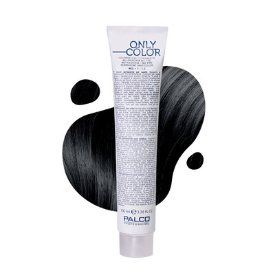 Крем-краска для волос Palco Professional Only Color безаммиачная № 1.8 чёрно-синий 100 мл.