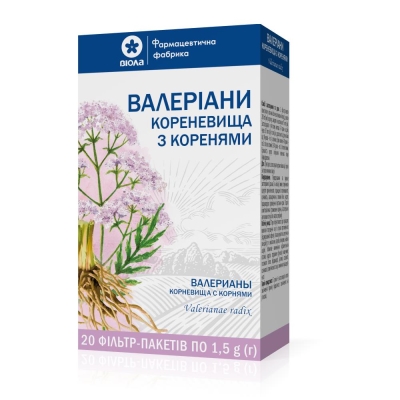 Валерианы корневища с корнями по 1.5 г №20 в фил.-пак.