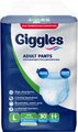 Подгузники-трусики для взрослых Giggles Large 100-150 см, 30 штук