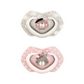 Пустушка силіконова Canpol Babies Bonjour Paris симетрична 22/649_pin, 18+ місяців, 2 шт