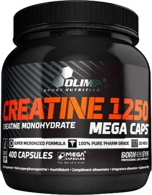 Креатин Olimp Creatine 1250 Mega Caps, 400 капсул