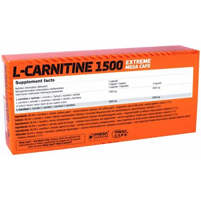 Жироспалювач Olimp L-Carnitine 1500 Extreme, 120 капсул