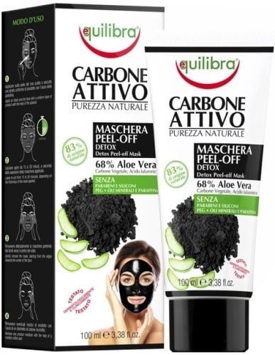 Маска для лица Equilibra Detox Peel-Off с активированным углем, 100 мл