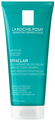 Гель-мікропілінг La Roche-Posay Effaclar Micro-Peeling Purifying Gel для очищення проблемної шкіри обличчя і тіла, 200 мл