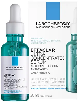 Сироватка для обличчя La Roche-Posay Effaclar ультраконцентрована з комплексом трьох кислот, 30 мл