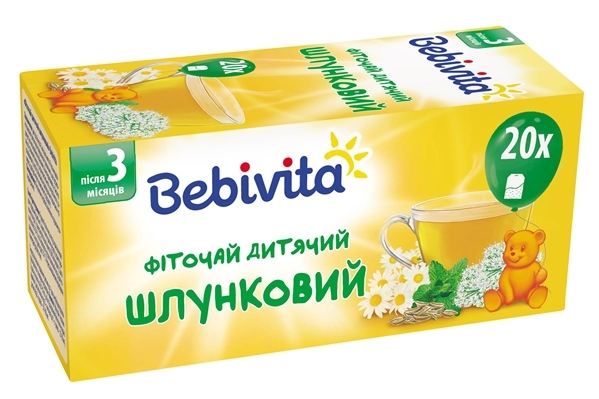 Фиточай Bebivita детский желудочный, 20 фильтр-пакетов х 1,5 г
