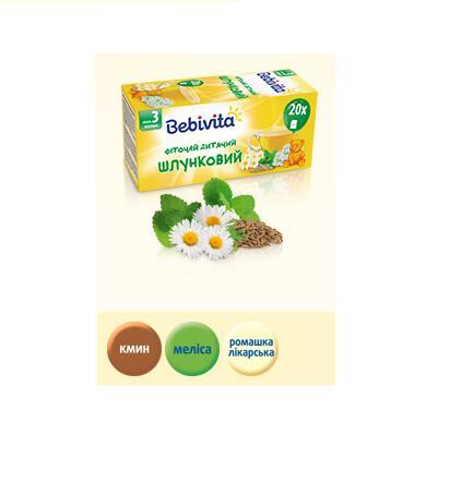Фиточай Bebivita детский желудочный, 20 фильтр-пакетов х 1,5 г