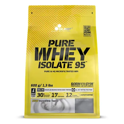 Протеїн сироватковий ізолят Olimp Pure Whey Isolate 95, полуниця, 600 г