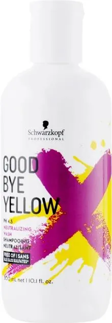 Шампунь Schwarzkopf Professional Goodbye Yellow безсульфатний з антижовтим ефектом, 300 мл