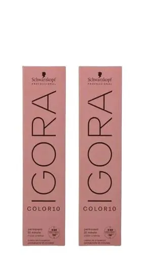 Набір фарб для волосся Schwarzkopf Professional Igora Color10 7-00 Середній Блондин Натуральний Екстра, 2 шт х 60 мл