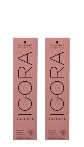 Набор красок для волос Schwarzkopf Professional Igora Color10 7-1 Средний Блонд Сандре, 2 шт х 60 мл