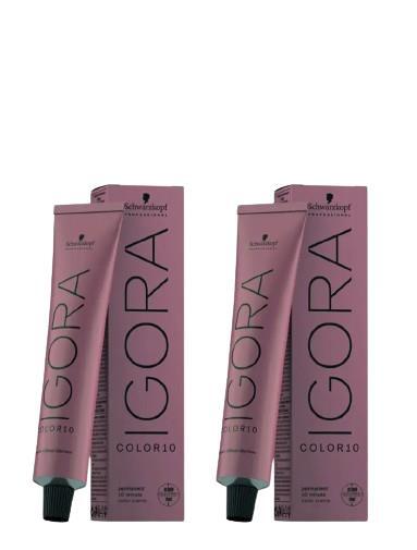 Набор красок для волос Schwarzkopf Professional Igora Color10 7-7 Средний Блонд Медный, 2 шт х 60 мл
