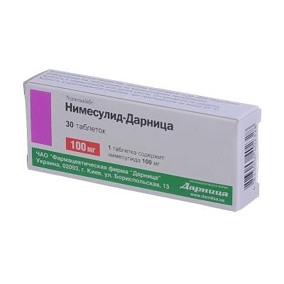 Німесулід-Дарниця таблетки по 100 мг №30 (10х3)