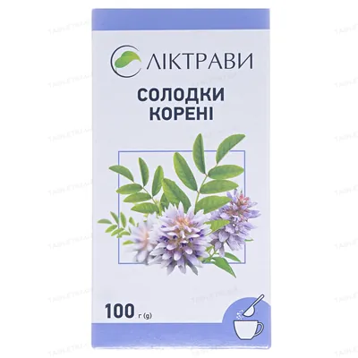 Солодки корені по 100 г у пач. з внут. пак.