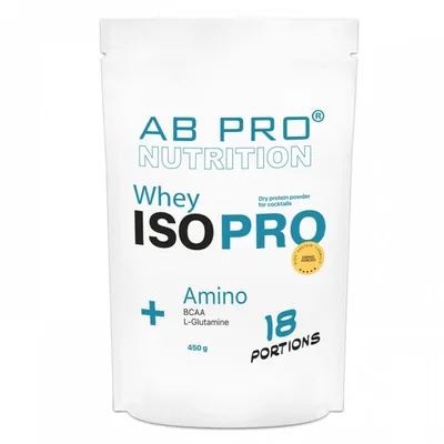 Протеїн комплексний AB PRO Whey ISOPRO + Amino, манго, 450 г