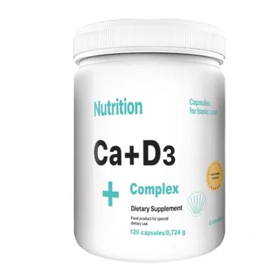Мінерально-вітамінний комплекс AB PRO EntherMeal Ca+D3 Complex, 120 капсул