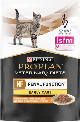 Корм вологий Purina Pro Plan Veterinary Diets NF Early Care для кішок з патологією нирок на ранніх стадіях, з куркою, 10 штук по 85 г