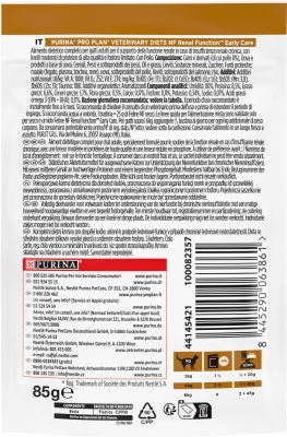 Корм влажный Purina Pro Plan Veterinary Diets NF Early Care для кошек с патологией почек на ранних стадия, с курицей, 10 штук по 85 г