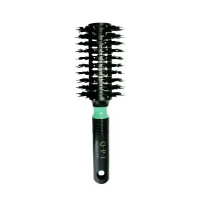 Щітка для волосся QPI Professional Silver Style Brush PB-8520 FR з ворсом зелена 22 см