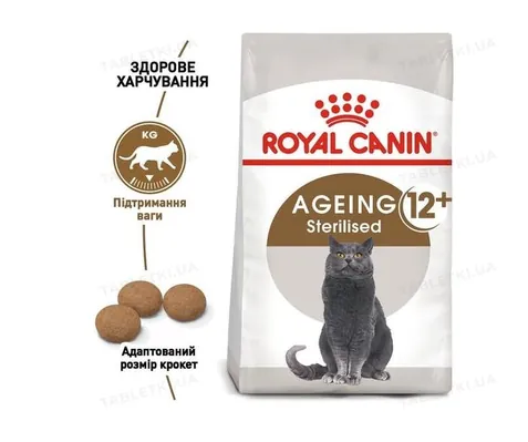 Корм сухий Royal Canin Sterilised Ageing 12+ для стерилізованих кішок від 12 років, 2 кг