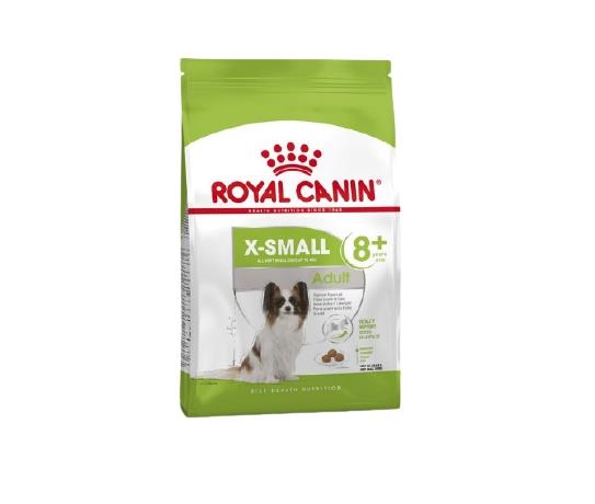 Корм сухой Royal Canin X-Small Adult 8+ для собак миниатюрных размеров от 8 лет, 1,5 кг
