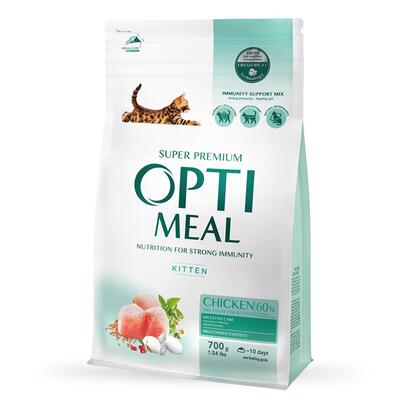 Корм сухий для кошенят Optimeal зі смаком курки, 700 г