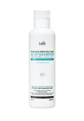 Шампунь Lador Damage Protector Acid Shampoo pH 4.5 для сухого і пошкодженого волосся безлужний, 150 мл