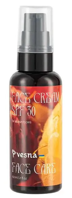 Крем сонцезахисний Vesna SPF30 з шипшиною, 60 мл