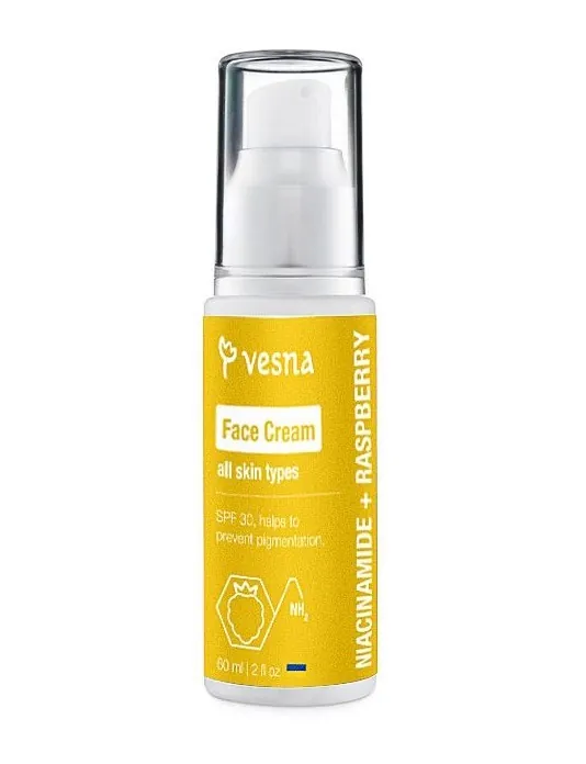 Крем сонцезахисний Vesna SPF30 з шипшиною, 60 мл