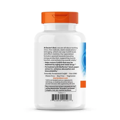 Коензим Q10 300 мг та біоперин Doctor's Best High Absorption CoQ10 with BioPerine, 90 капсул