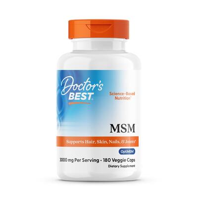 Метилсульфонілметан Doctor's Best MSM with OptiMSM 1000 мг, 180 капсул