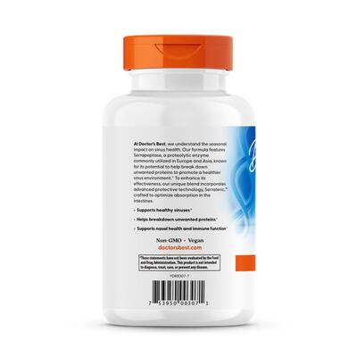 Серрапептаза Doctor's Best Serrapeptase 120000 SPU, 270 капсул