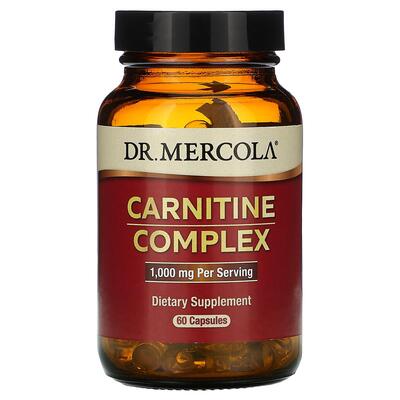 Карнітіновий комплекс Dr. Mercola Carnitine Complex 1000 мг, 60 капсул