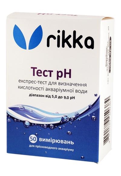 Тест рН Rikka для визначення кислотності акваріумної води, діапазон 5,0-9,0