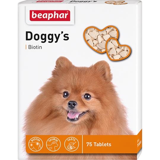 Лакомство для собак Beaphar Doggy's +Biotin с биотином 75 таблеток