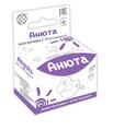 Соска-пустышка латексная Киевгума 2-Б Анюта круглая, в индивидуальной картонной упаковке