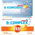 Зест В-комплекс ретард таблетки 3-слойные №30